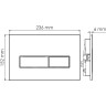 Система инсталляции для унитазов WASSERKRAFT ALLER 10TLT.010.ME.PB03
